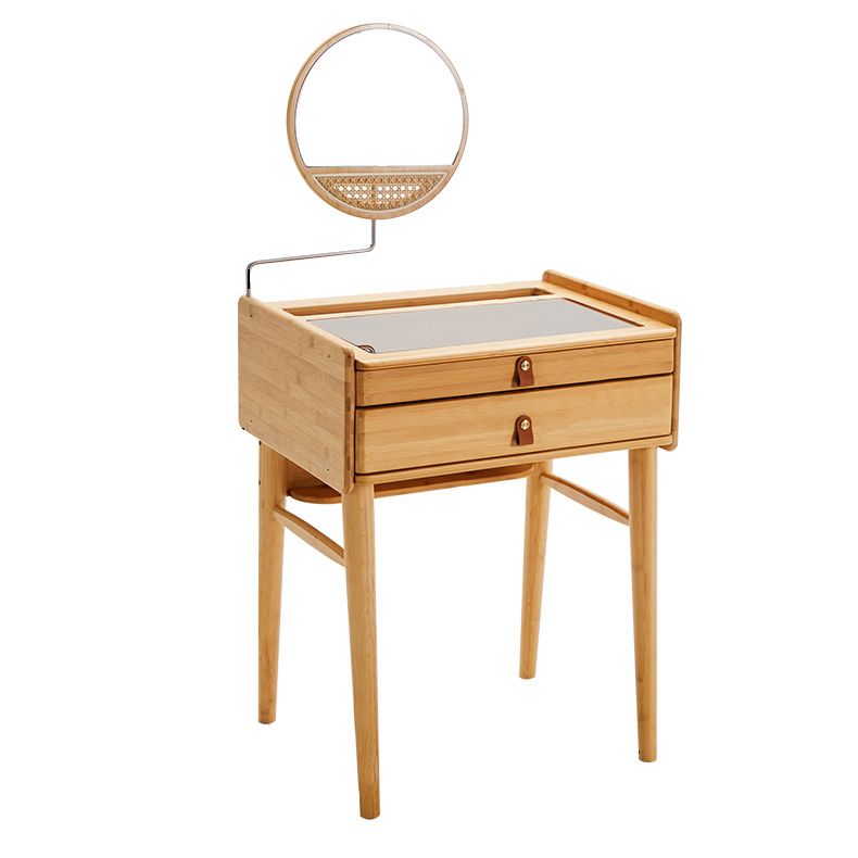 Modern Mirrored Makeup Vanity Glass Drawers Make-up Vanity with Storage
