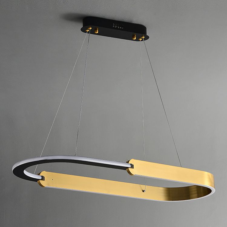 Modern Dining Chandelier Light Simple LED Island Light Fixture for Dining Room