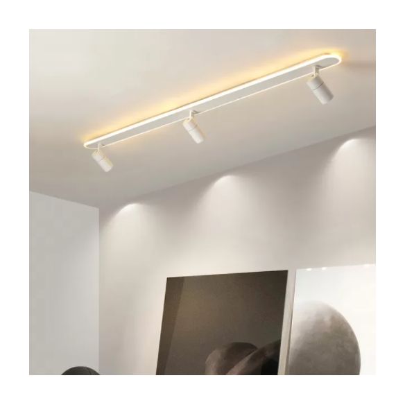 Schmiedeeisen linearer Schatten Flush Mount Neue moderne weiße Deckenmontage