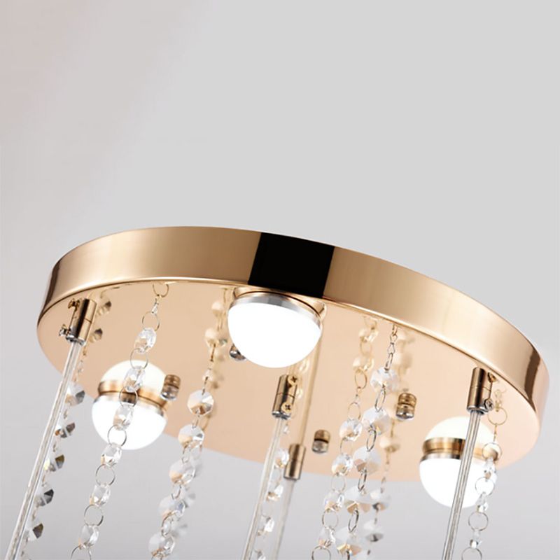 Einfachheit runde Anhänger Deckenleuchte Kristall Esszimmer LED Pendelleuchte Leuchte