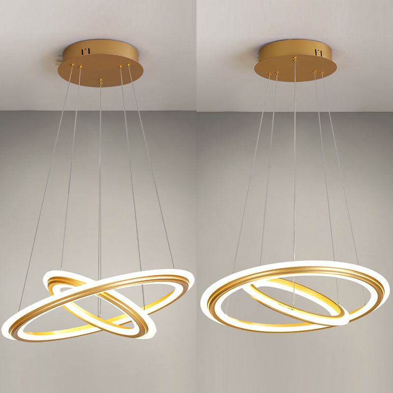 Accesorios de iluminación de lámpara de múltiples niveles Lámpara colgante de lámpara de 3 luces con sombra acrílica