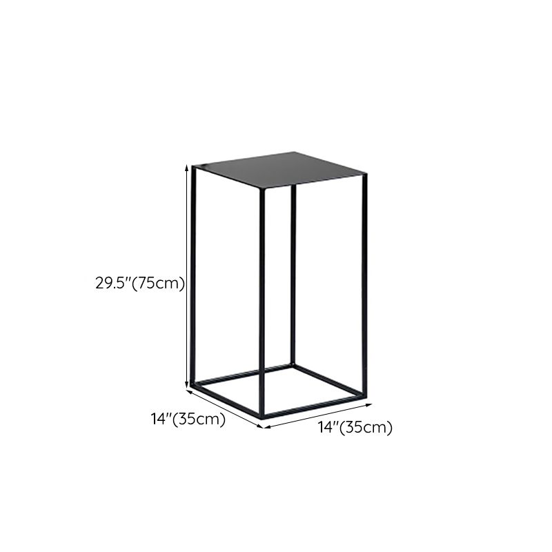 Medieval Modern Side Table Square Metal Table Frame Base Design