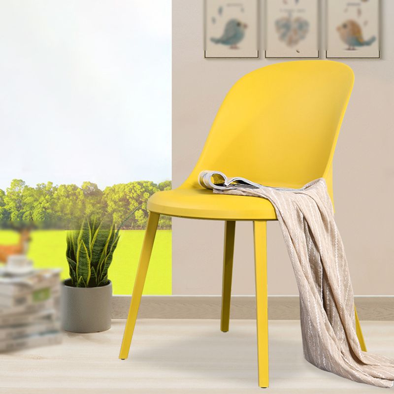 Modern Simple Side Chair Plastic Frame Dining Chair for Dining Room