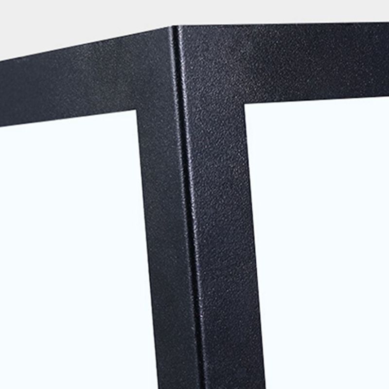 Modern Pillar Lamp Geometric LED Solar Lighting Fixture for Garden