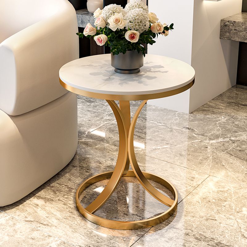 21.65" Tall Contemporary Style Side End Table Metal Frame Side Accent Table