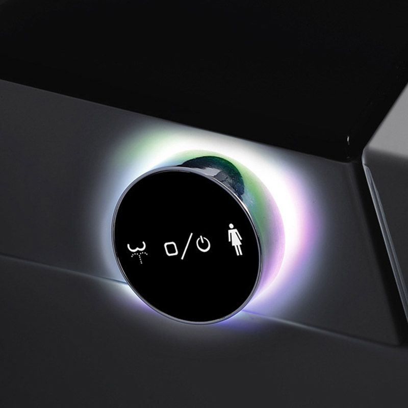 Contemporary One Piece Toilet Floor Mounted Toilet Bowl with Seat for Washroom