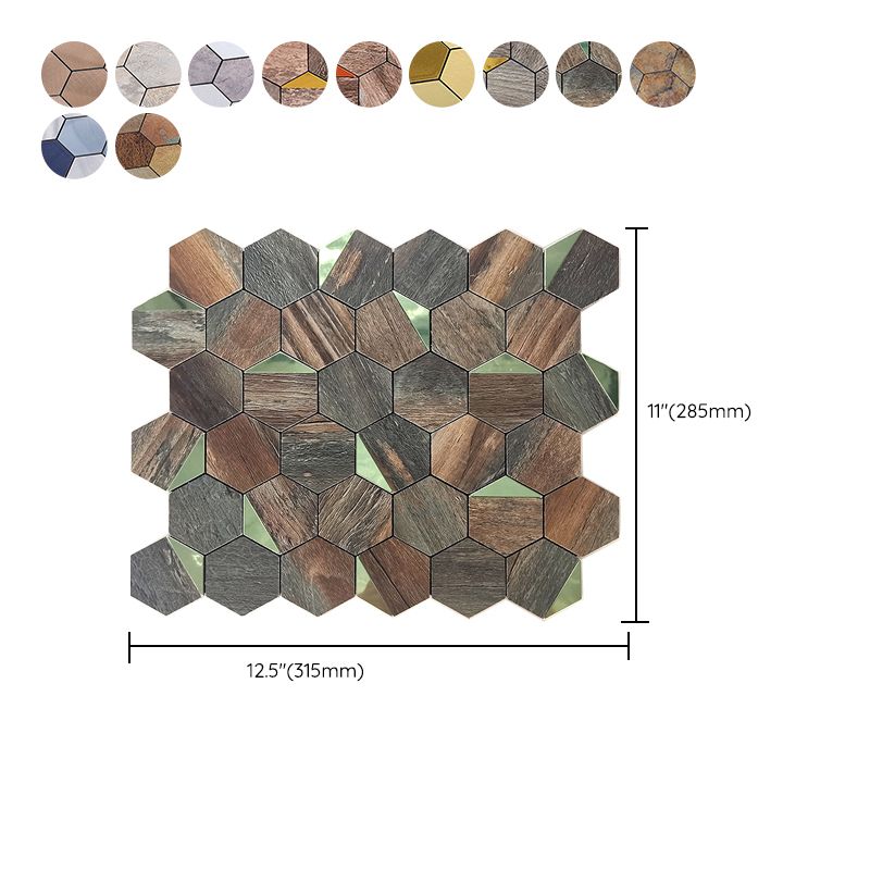 Kitchen Mosaic Tile Wallpaper Waterproof Peel and Stick Backsplash Tile