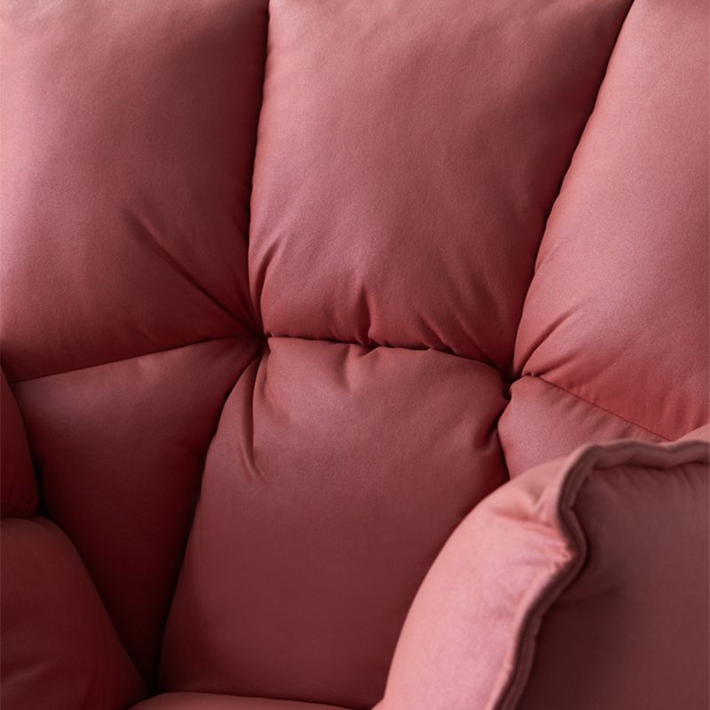 Contemporary 28.3"W Faux Leather Accent Armchair with Flared Arms