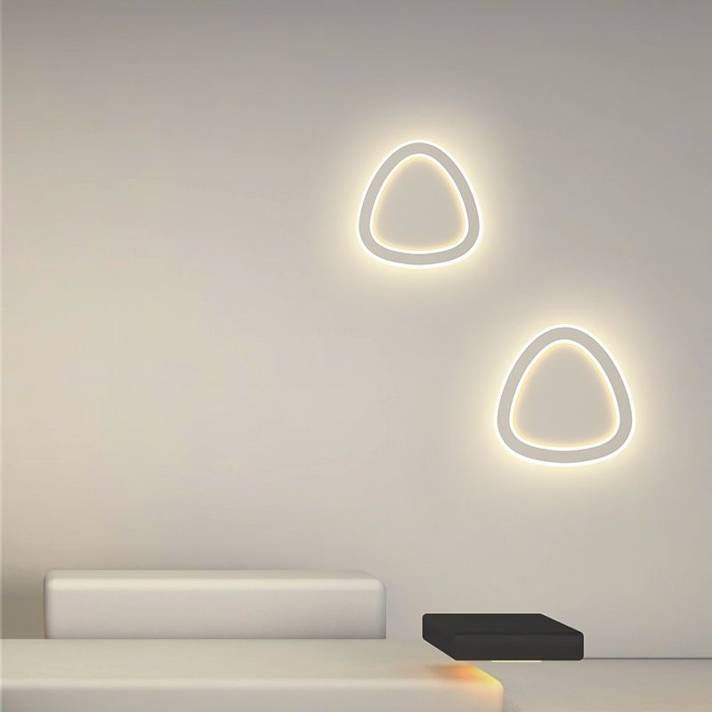 LED Wall Lamp 1-Light Simple Wall Mount Lamp with Acrylic Shade for Bedroom