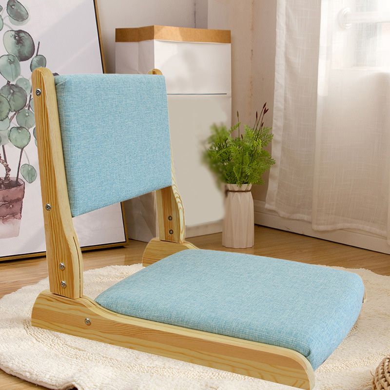 Linen Armless Chair 16.92" L x 20.47" W x 17.71" H Adjustable Chair for Bedroom