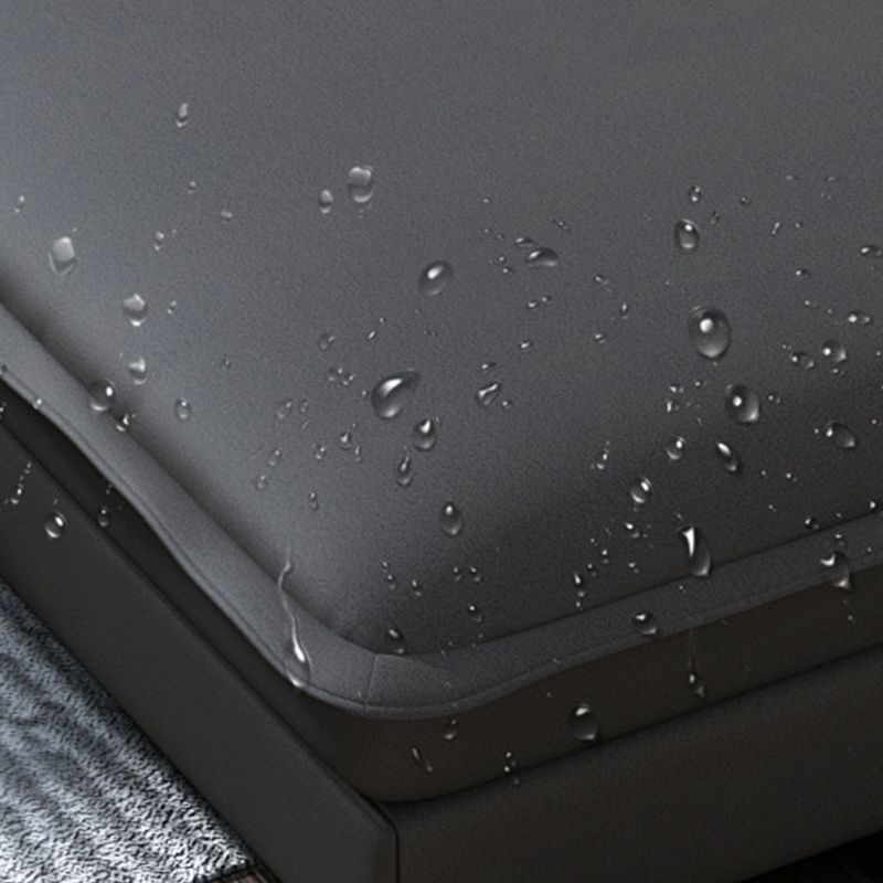 Contemporary Faux Leather L-Shape Sectional with Chaise and Square Arms