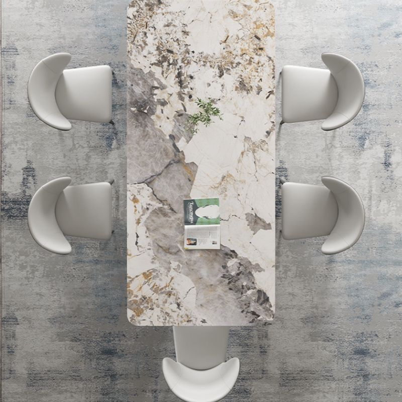 Modern Style Rectangle Table Set 1/2/3/5/8 Pieces Dining Set for Home Use