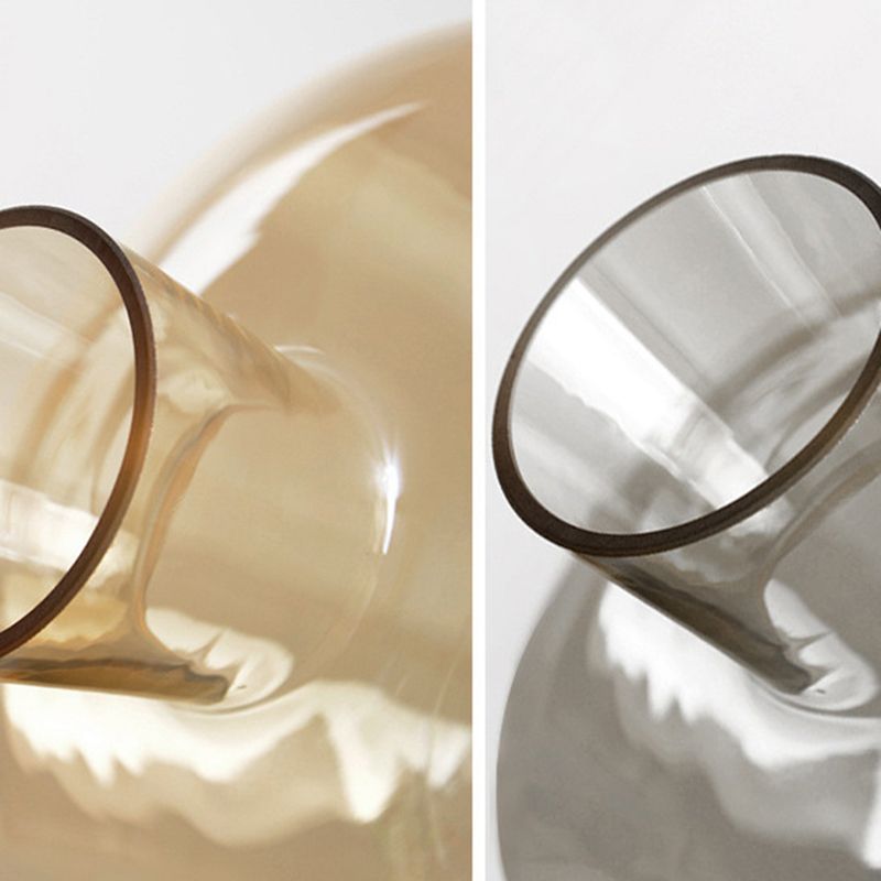 Cement Base Nordic Minimalism Glass Table Lamp Creative Goblet-shaped Single Bulb Nightstand Light