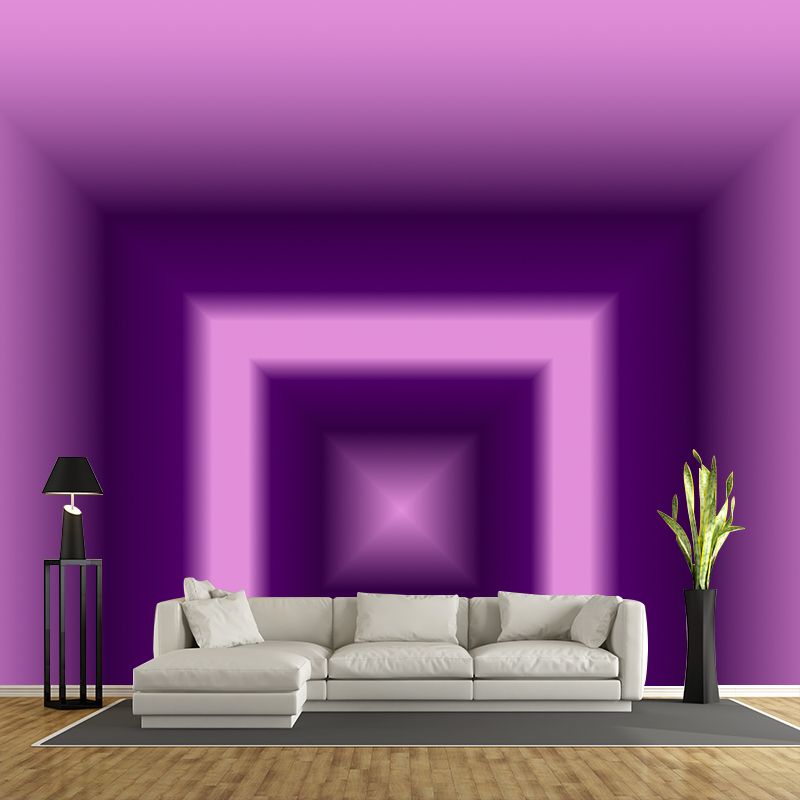 Decorative Wall Mural Illustration Stain Resistant Geometric Wallpaper