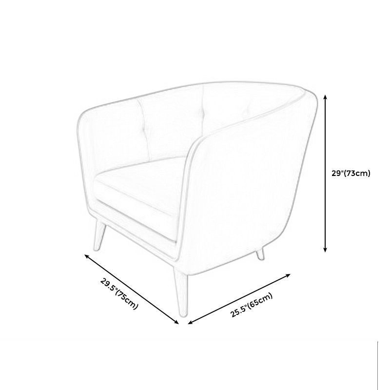 Modern Faux Leather Tufted Back Curved Loveseat Sofa with 1/2 seat