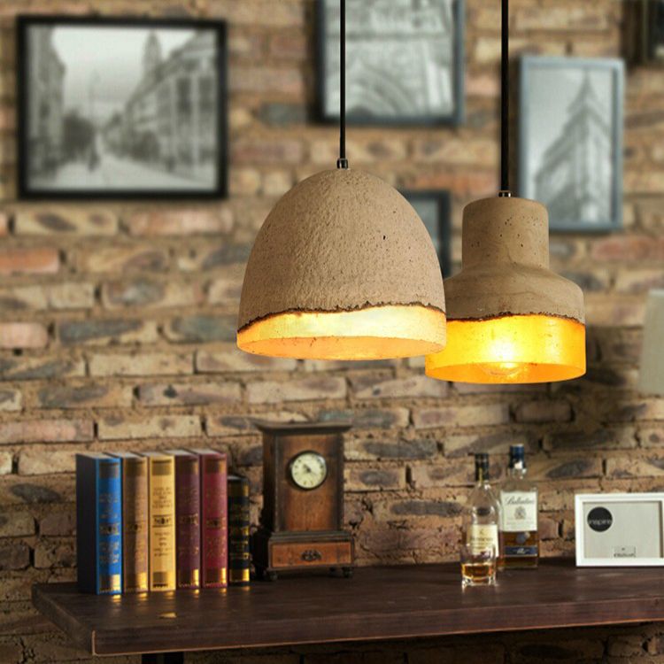 Cement hangende lichtkit eenvoud ophanging hanglamp voor woonkamer slaapkamer