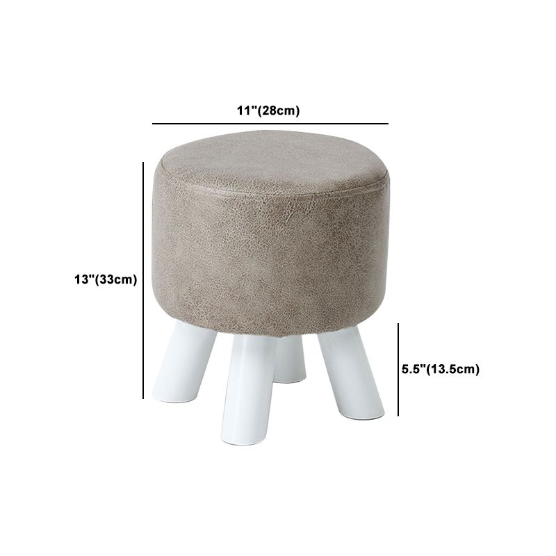 Modern Pure Color Standard Stain Resistant Leather Indoor Standard