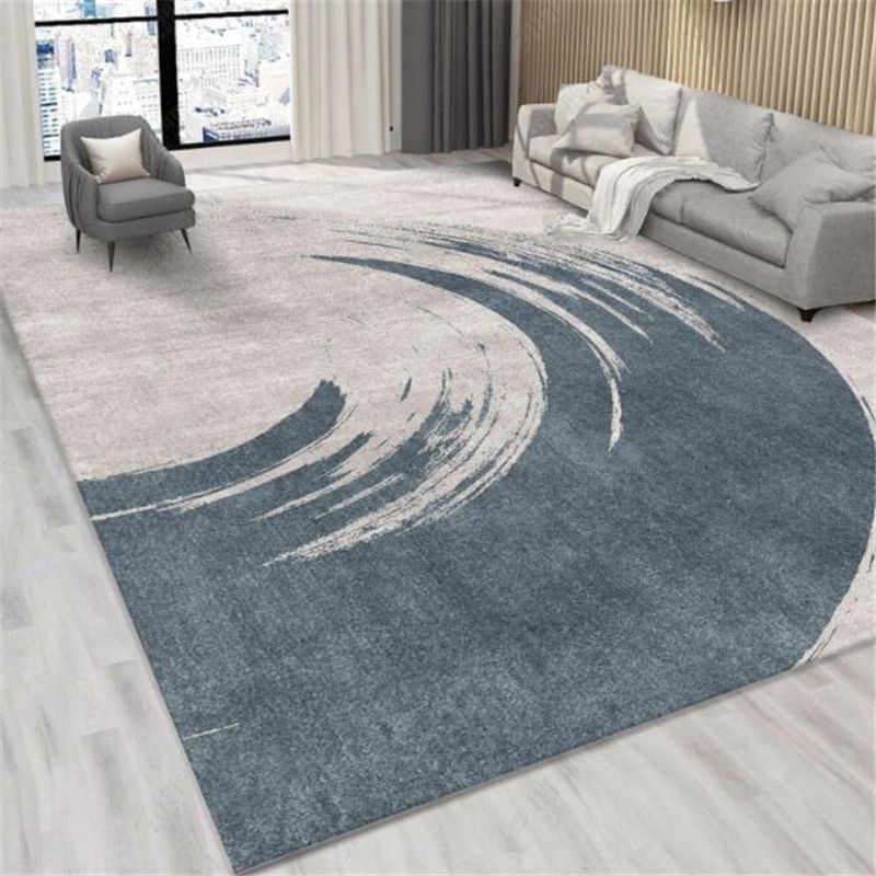 Veelkleurig eenvoud tapijt polyester inkt rendering tapijt onderhoudsvriendelijk tapijt voor huisdecoratie