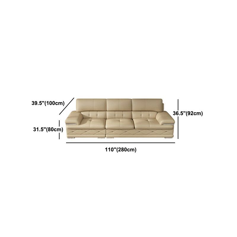 Upholstered Armrest Cushioned Back Sponge Padded Sofa Bed Grey/yellow Sofa