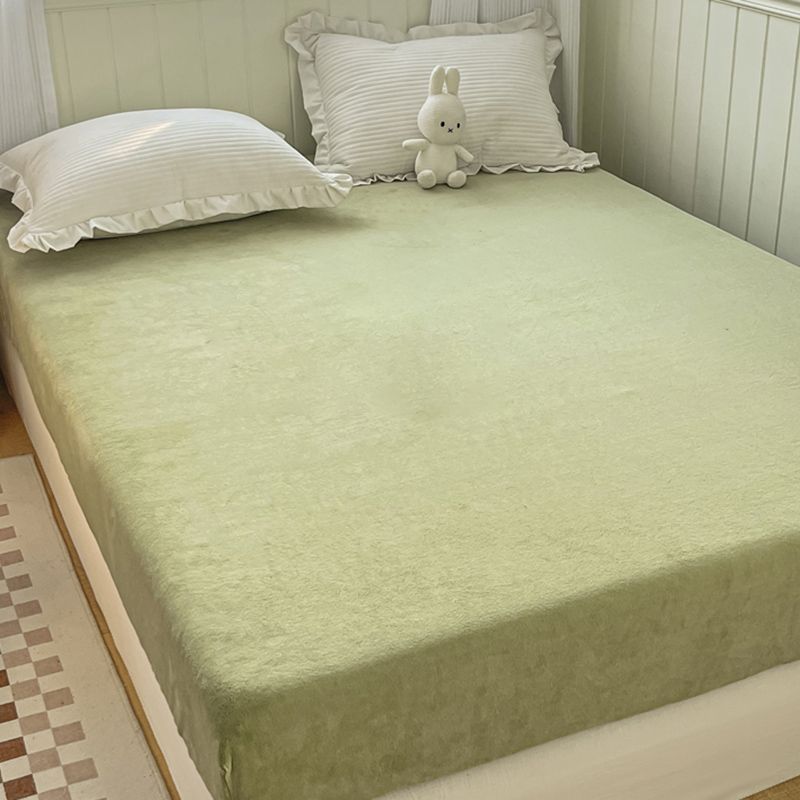 Soild Bed Sheet Set Flannel Elegand Super Soft Modern Fitted Sheet