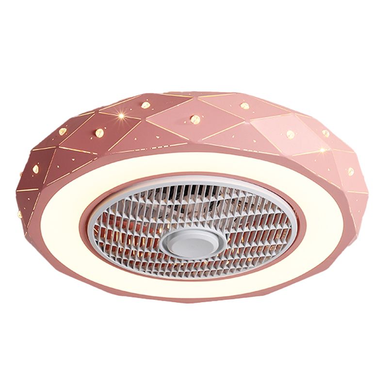 1 Light Ceiling Fan Light Modern Style Metal Ceiling Fan Light for Bedroom