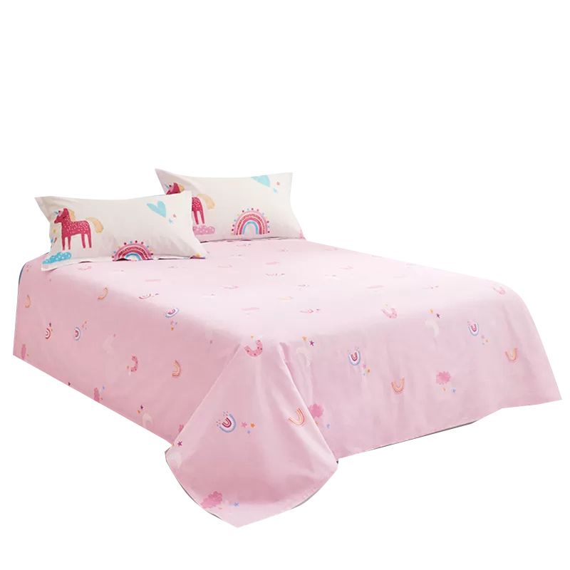 Sheet Sets Cotton Solid Color Breathable Super Soft Wrinkle Resistant Bed Sheet Set