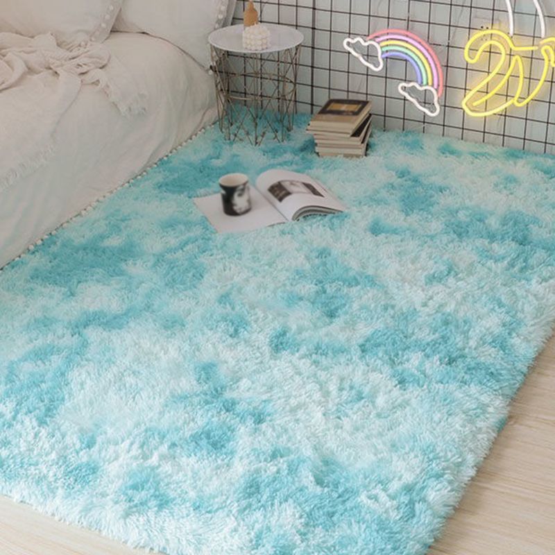 Trendy Contemporary Tie-dyed Rug Comfort Simplicity Shag Indoor Rug Polyester Non-Slip Backing Carpet for Home Decor