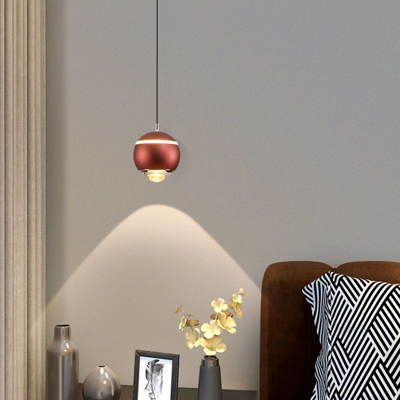 Nordic Globe Form Pendellicht Leichtes Aluminium LED Hanging Anhänger für Wohnzimmer