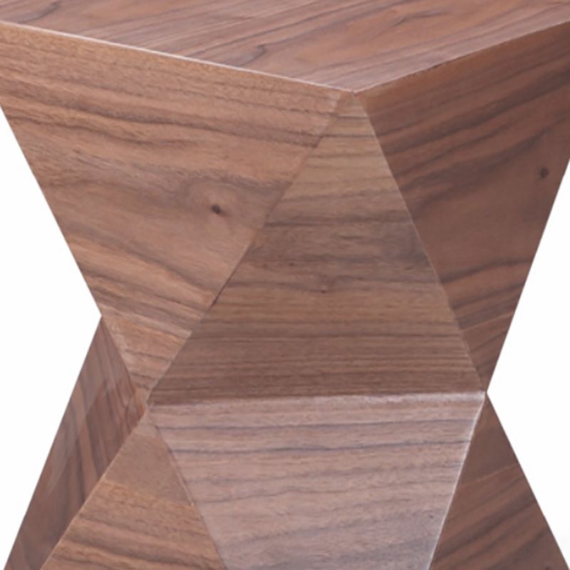 Contemporary Solid Wood Living Room Round/Square Pedestal End Table