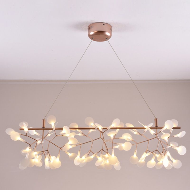 Island Island Chandelier Designer moderne Éclairage de pendentif acrylique pour le restaurant