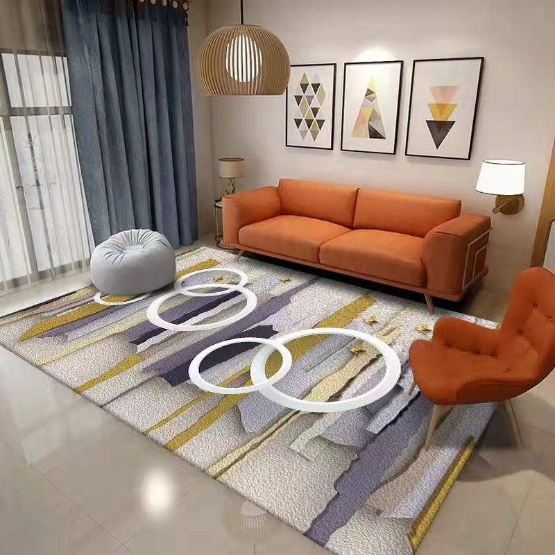 Prachtig tapijt Modern Area Rug Polyester Stain Resistent Washable Area Rug voor woonkamer