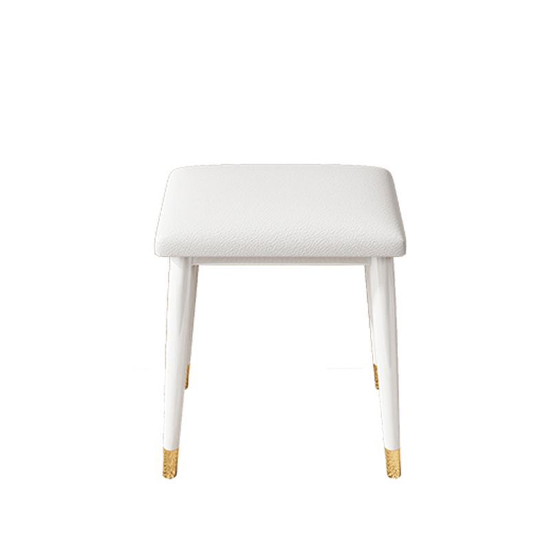 31.5" W Makeup Vanity Table Set in White with 2 Storage Drawers