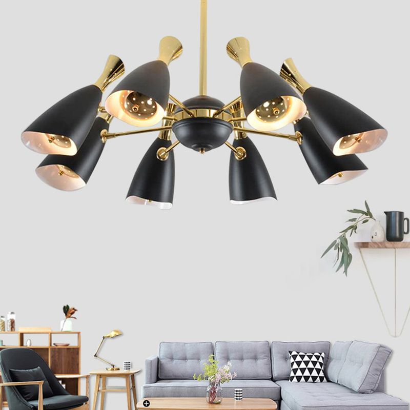 Moderne creatieve geometrische hanglampje Electroplate Metal kroonluchter voor woonkamer