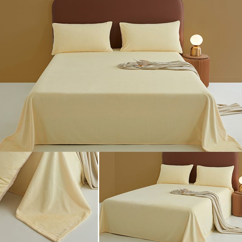 Super Soft Bed Sheet Set Modern Flannel Fitted Sheet for Bedroom