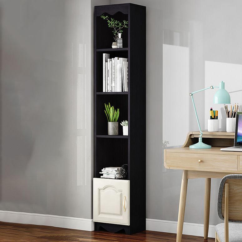 Modern Standard Bookcase Wooden Bookshelf with Rectangle Shelves