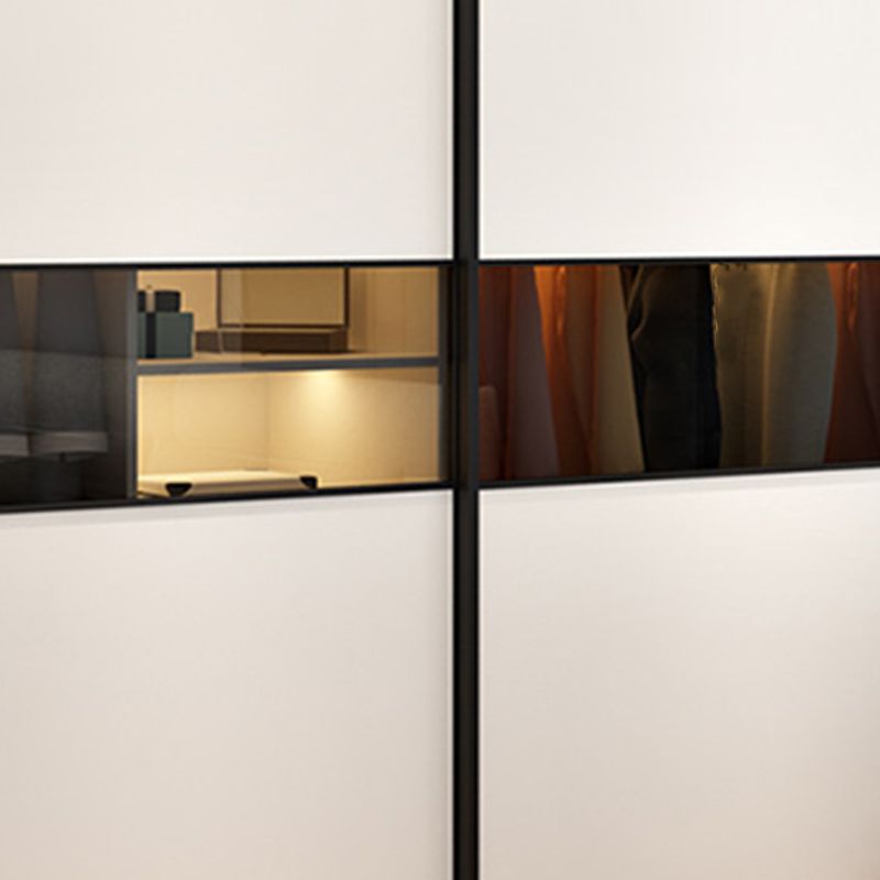 Contemporary Home Engineered Wood Wardrobe Freestanding Wardrobe Closet