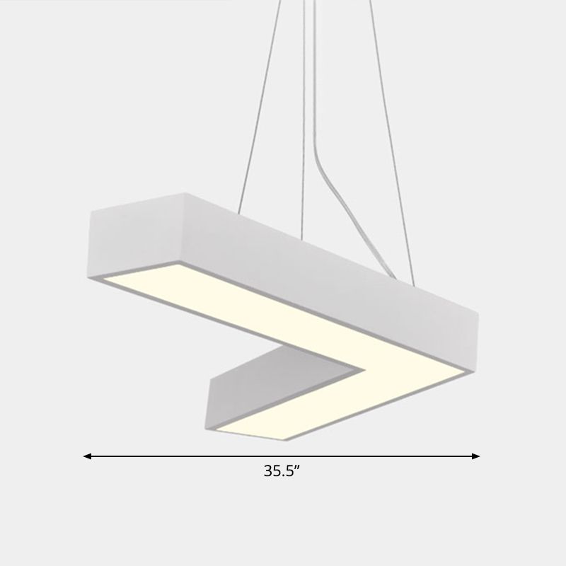 Plafond en forme de V Métal Light Light Light Simplicité LED LED FLUMER POUR RAPHER