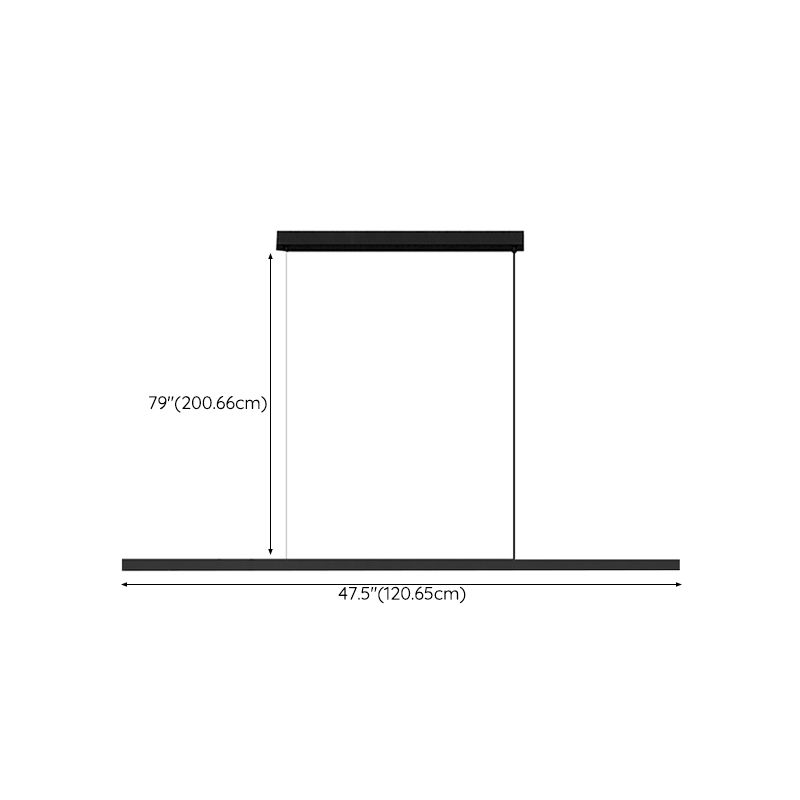 Contemporary Pendant Lighting Fixtures Metal Black Island Lighting Ideas for Dining Room