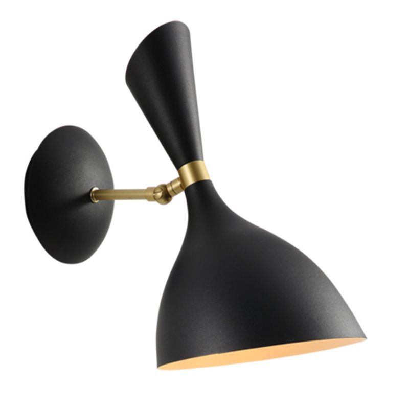Metal Dome Shade Wall Light Nordic 12" Wide 1 Light Wall Sconce for Living Room