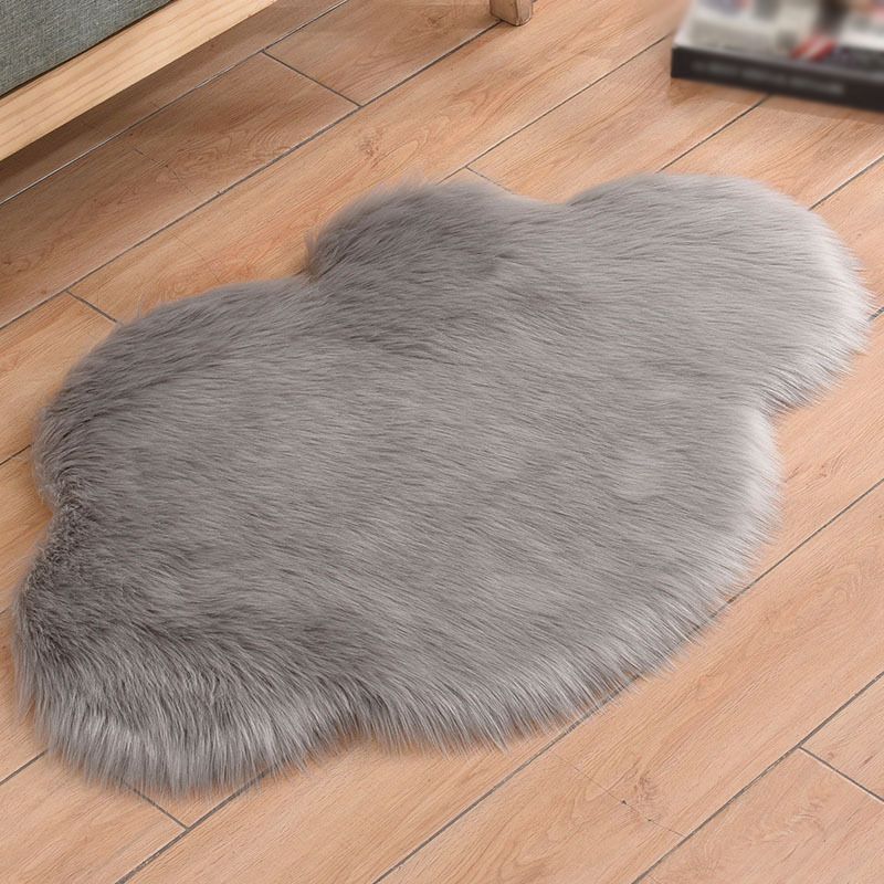 Modern Cloud Carpet Plain Indoor Rug Polyester Non-Slip Backing Shag Rug for Living Room