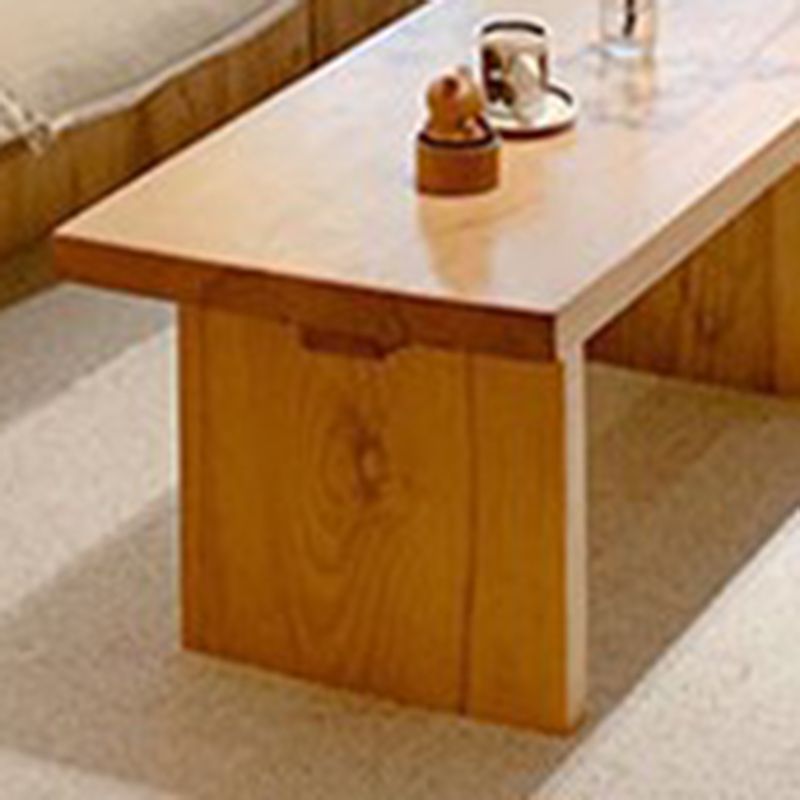 North European Sled Coffee Cocktail Table Wood Coffee or End Table