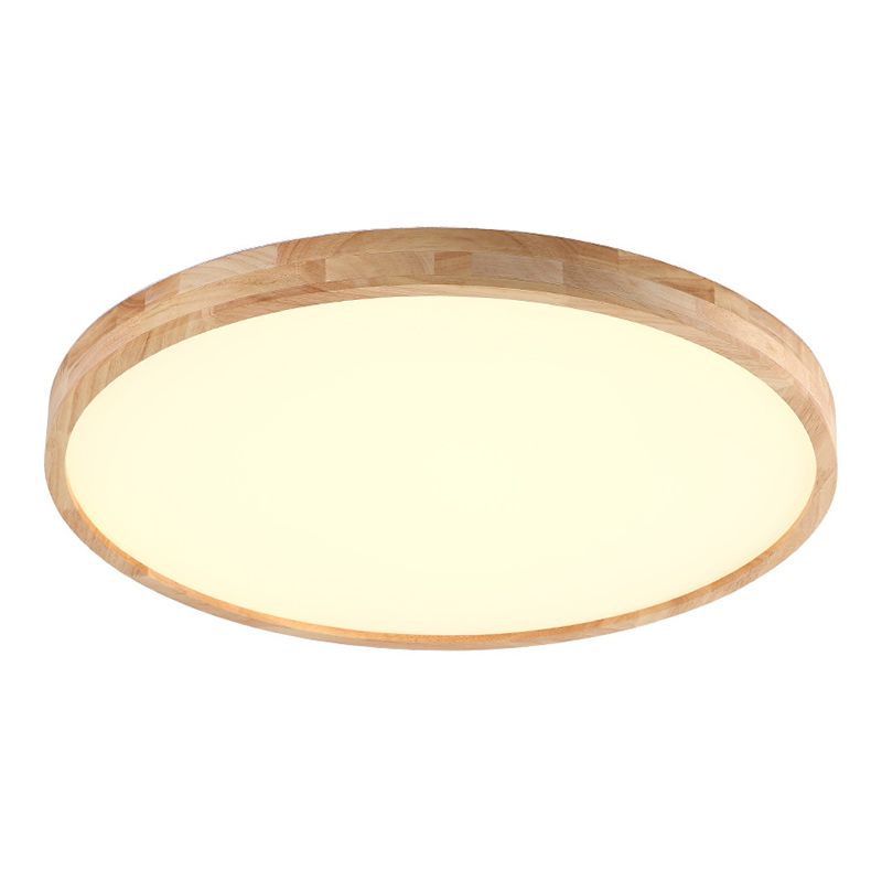 Lámpara de techo empotrada moderna, lámpara empotrada de madera