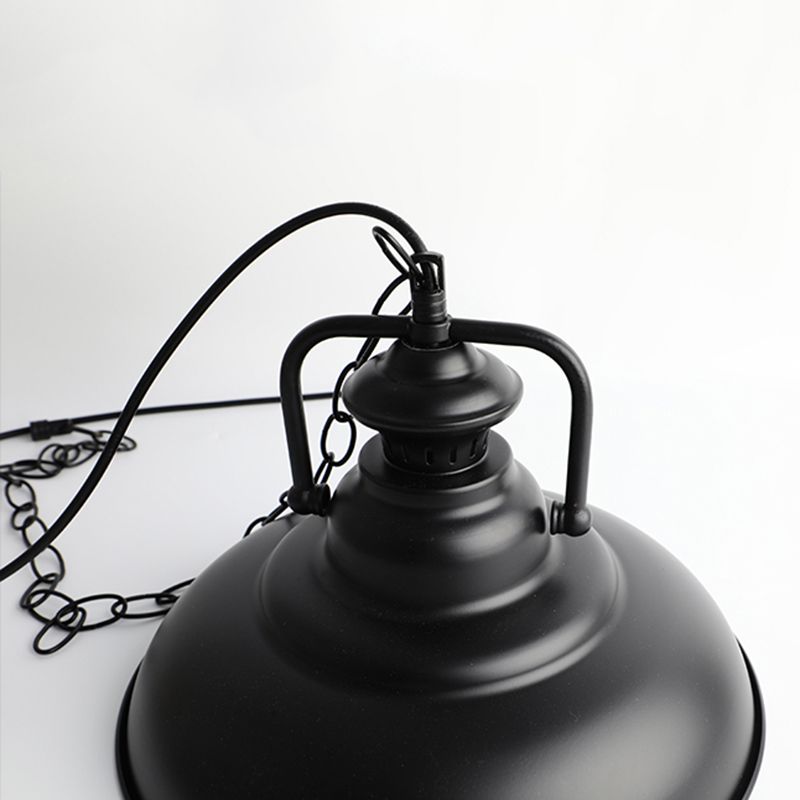 Metal Black Commercial Pendant Lighting Shaded Farmhouse Style Pendant Light Fixture