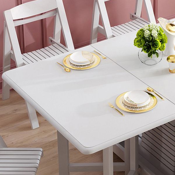 Rectangle Shape Table Contemporary Folding Dining Room Collection for Home