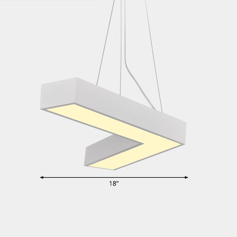 Plafond en forme de V Métal Light Light Light Simplicité LED LED FLUMER POUR RAPHER