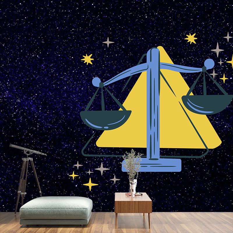 Illustration Wall Mural Wallpaper Constellation Sitting Room Wall Mural