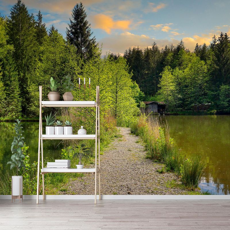 Customized Forest Scenery Wall Mural Mildew Resistant for Bedroom Decoration