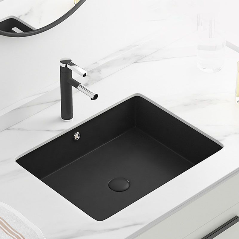 Modern Bathroom Sink Rectangular Vessel Bathroom Sink with Faucet