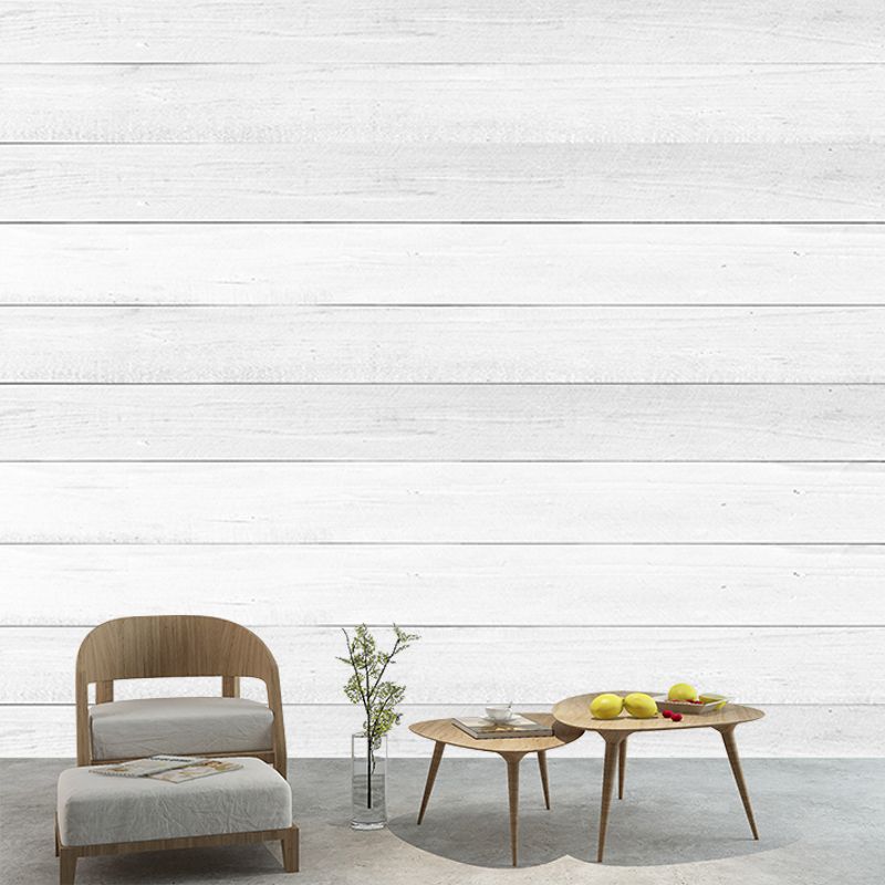 Simple Wood Grain Mural Wallpaper for Living Room, Water Resistant, Custom Size