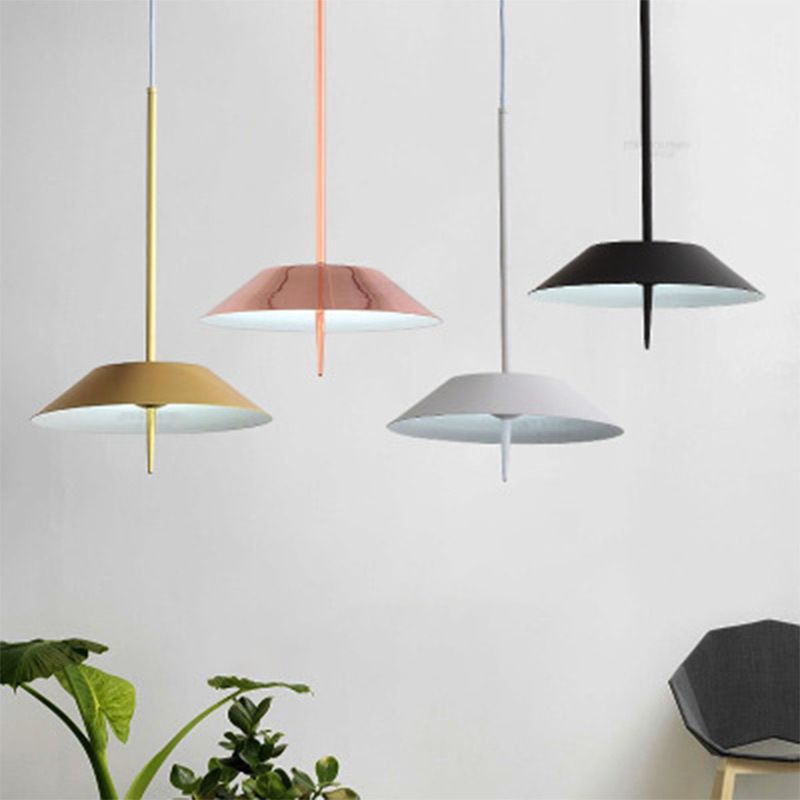 1 Light Iron Macaron Chandelier Pendant lampe Nordic Modern Style Plafond Light pour intérieur